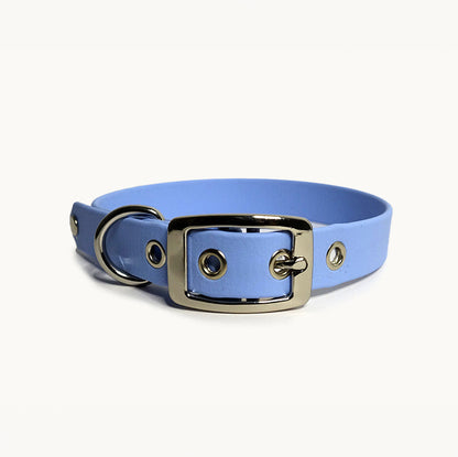 collier bleu biothane